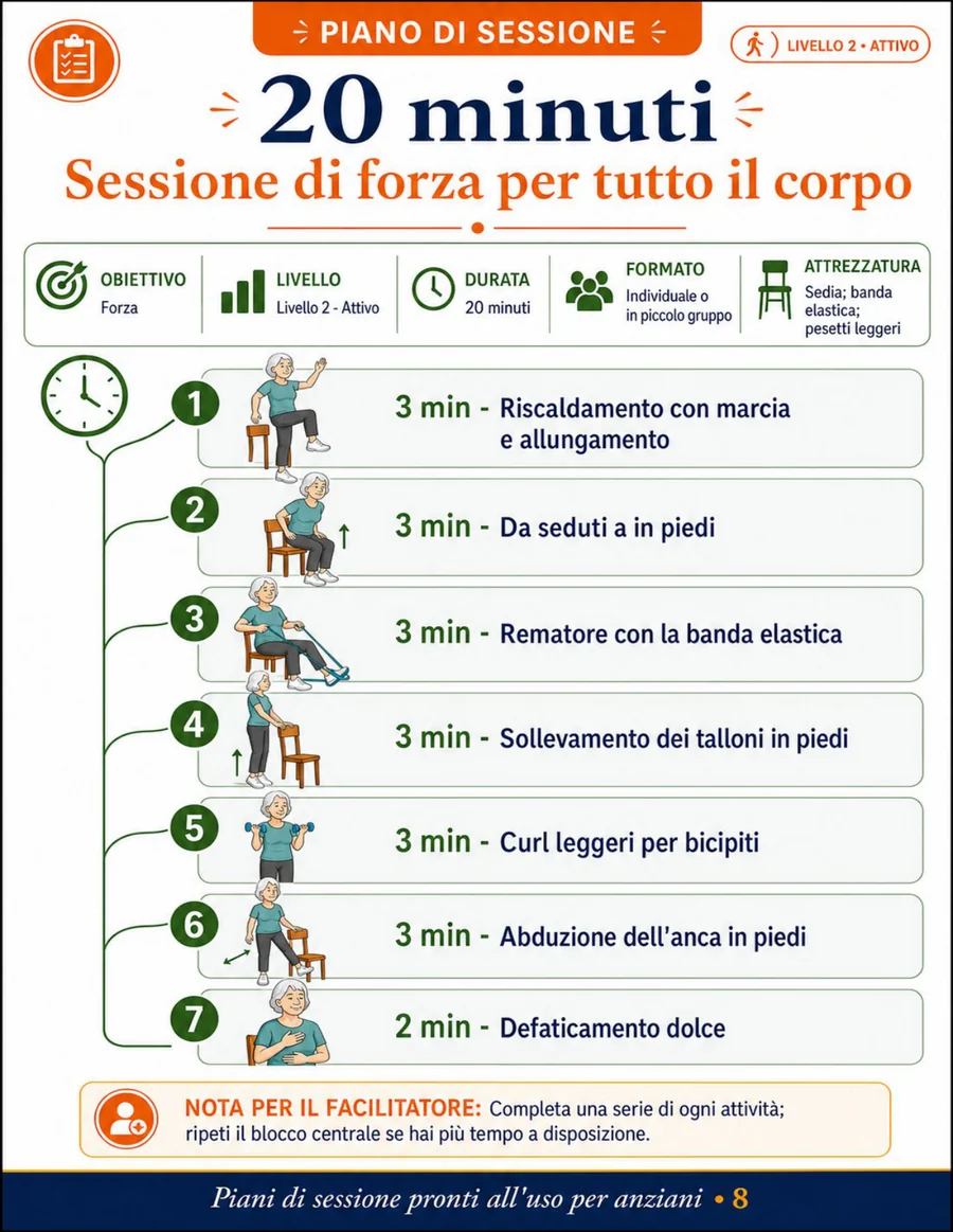 Pagina del kit: esercizi aggiuntivi e routine finale